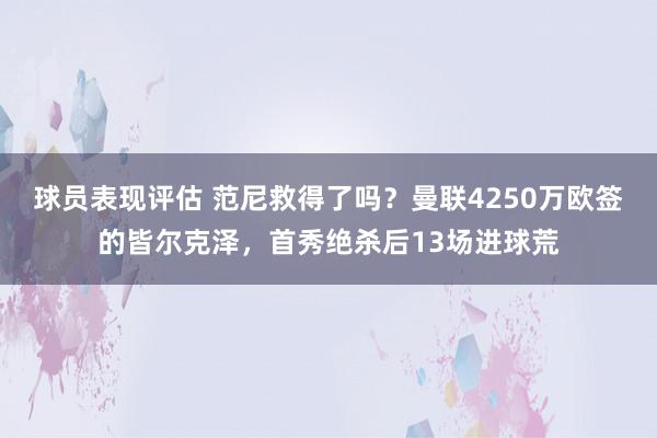 球员表现评估 范尼救得了吗？曼联4250万欧签的皆尔克泽，首秀绝杀后13场进球荒